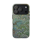 Green Pallet Marbled Peacock - Dual Layer Phone Case