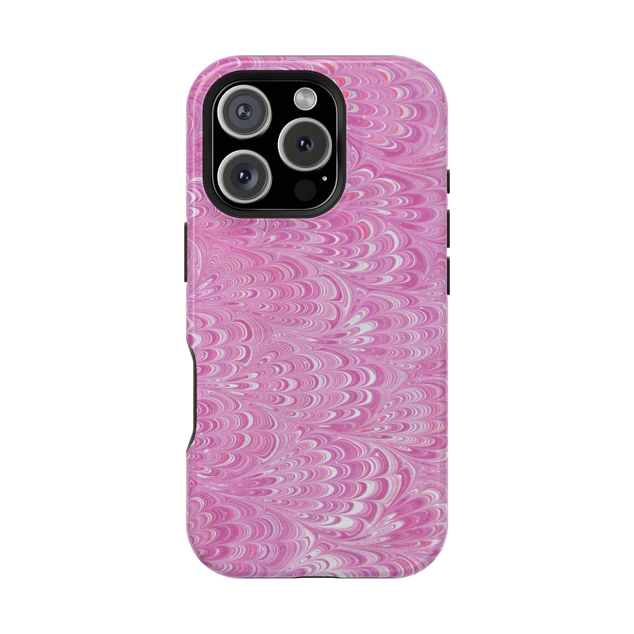 Pink + White Marble Phone Case - Dual Phone Case Design