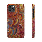 Italian Marbled Design, Red and Blue Pallet