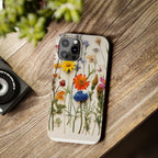 Floral Phone Cases, Slim Protective Cover, Pressed Flowers Design, iPhone 17 Case, Botanical Phone Accessories, Floral Theme Phone Case