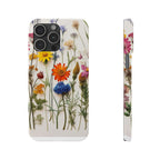 Floral Phone Cases, Slim Protective Cover, Pressed Flowers Design, iPhone 17 Case, Botanical Phone Accessories, Floral Theme Phone Case