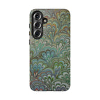 Green Peacock Marbled Phone Case — "Tough Cases" Ultra-Tough Protective Cover