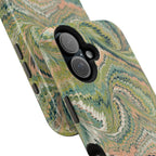 Green Pastel Italian Marble Design Magnetic MAG SAFE High Impact iPhone Cases