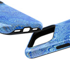 Blue Marbled Swirl Phone Case - Dual Layer Case