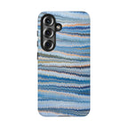 Blue Marbled Phone Cases iPhone + Samsung - all models, Vintage Marbled Design - Tough Cases