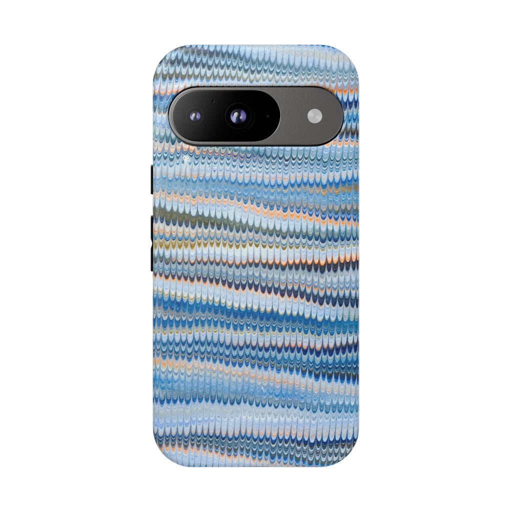 Blue Marbled Phone Cases iPhone + Samsung - all models, Vintage Marbled Design - Tough Cases