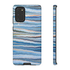 Blue Marbled Phone Cases iPhone 16 + Samsung + Apple + Google - all models, Vintage Marbled Design - Tough Cases