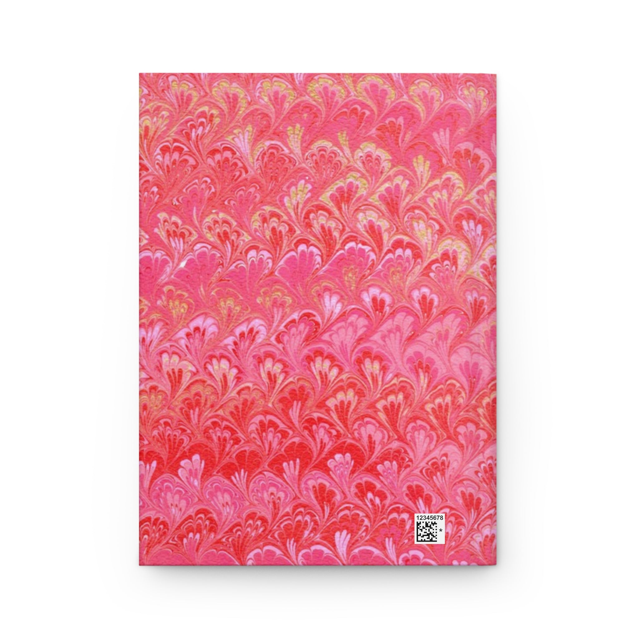 Vintage Italian Marbled Hardcover Journal - Pink