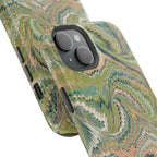 Green Pastel Italian Marble Design Magnetic MAG SAFE High Impact iPhone Cases