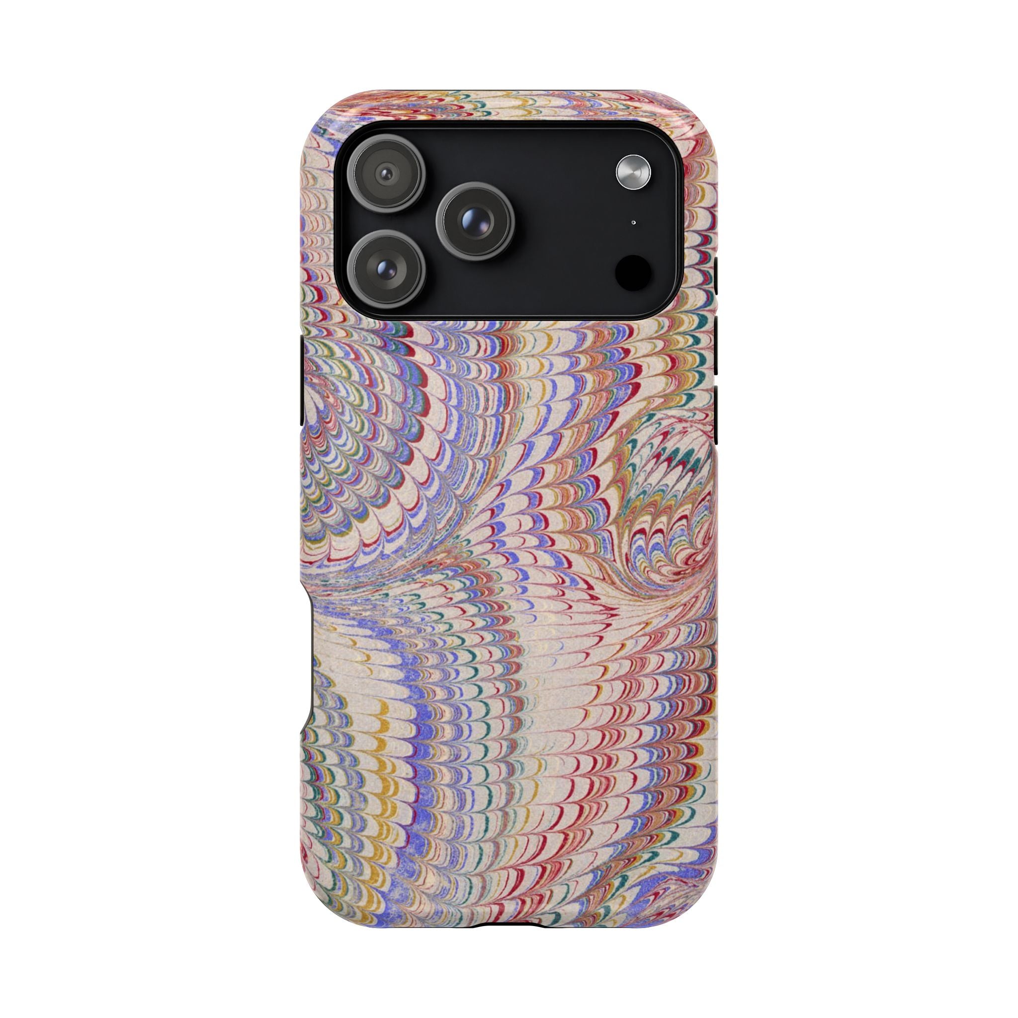 Pink and Lavender Pastel Italian Vintage Feathered Design iPhone17 + Many Makes and Models of Phone Cases