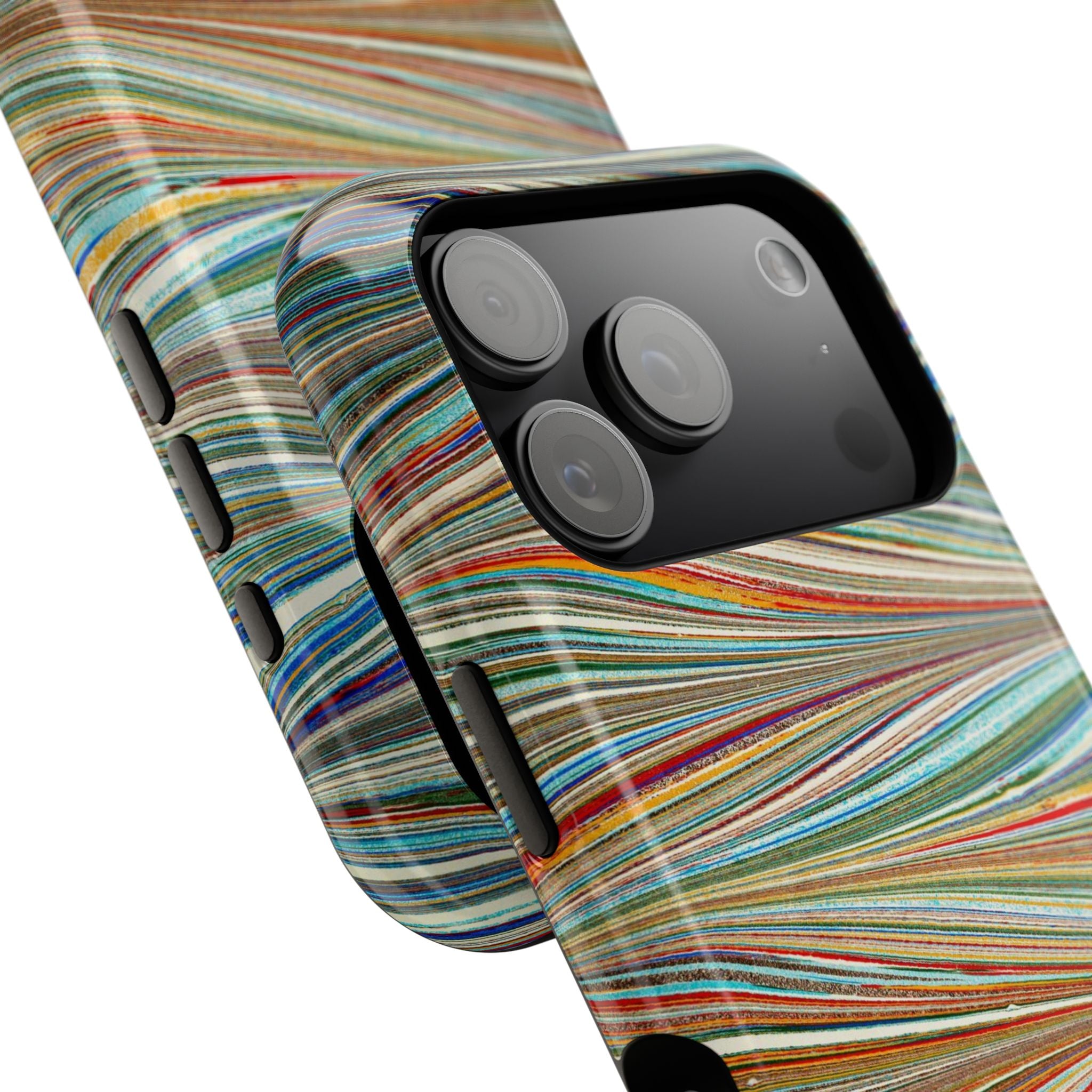Traditional Hand-Marbled Florentine Multi-Colored Dual Layer Phone Case