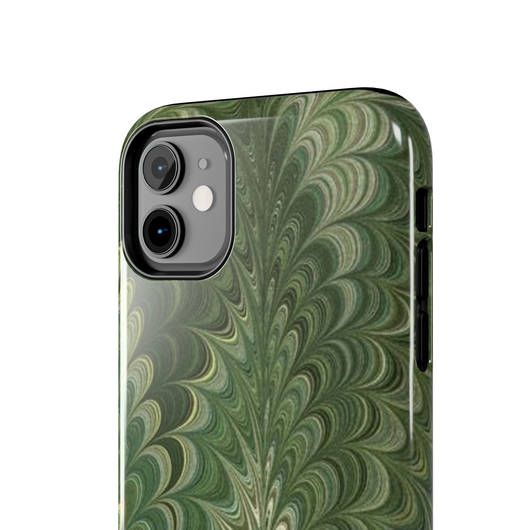 Deep Green Marble Italian Durable Phone Case