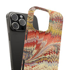 Marbled Design, Italy Feather Phone Case, Multi-Color, iPHONE16 Phone Cases and all sizes