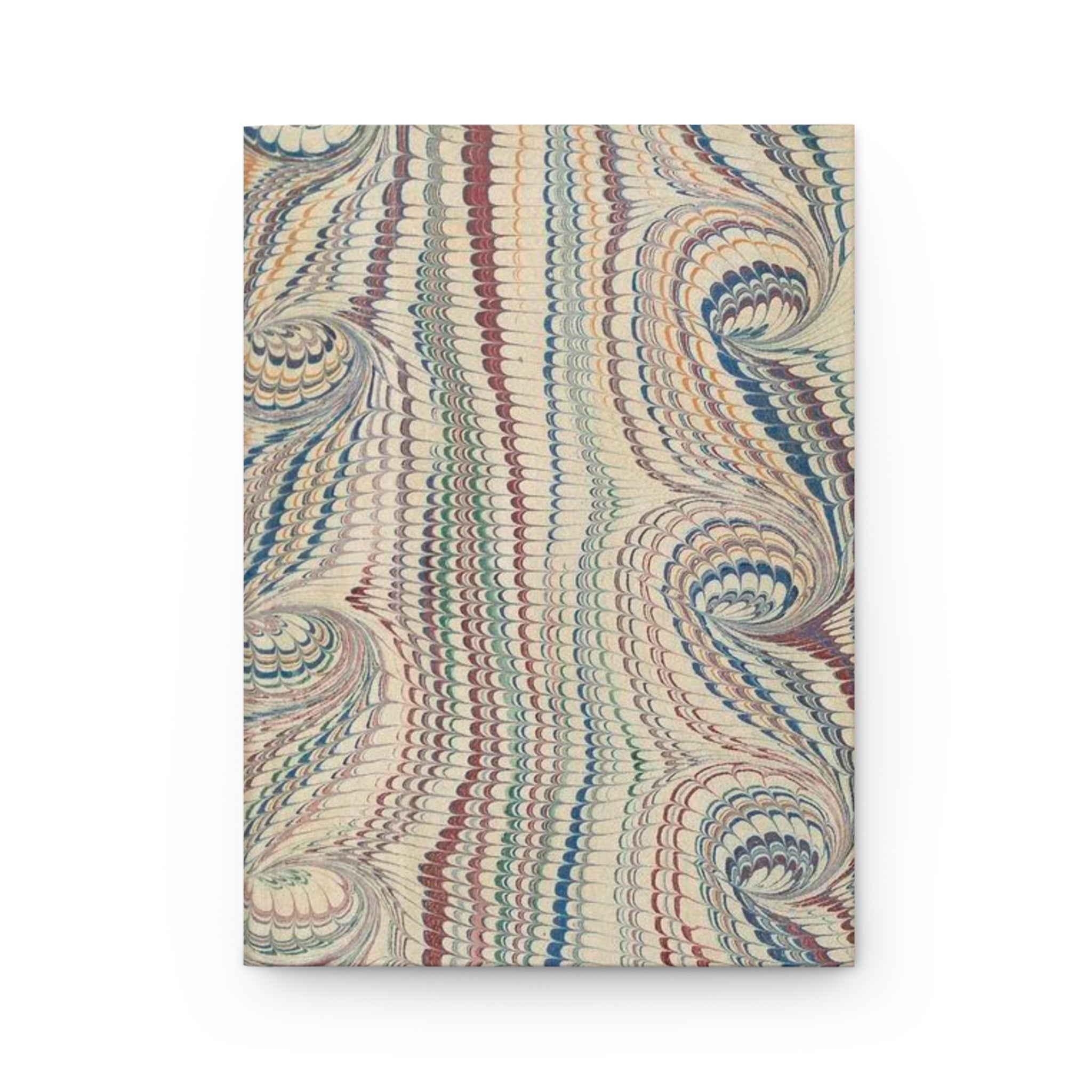Hardcover Journal Matte with Vintage Italian Feather Marble Design