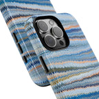 Blue Marbled Phone Cases iPhone 16 + Samsung + Apple + Google - all models, Vintage Marbled Design - Tough Cases