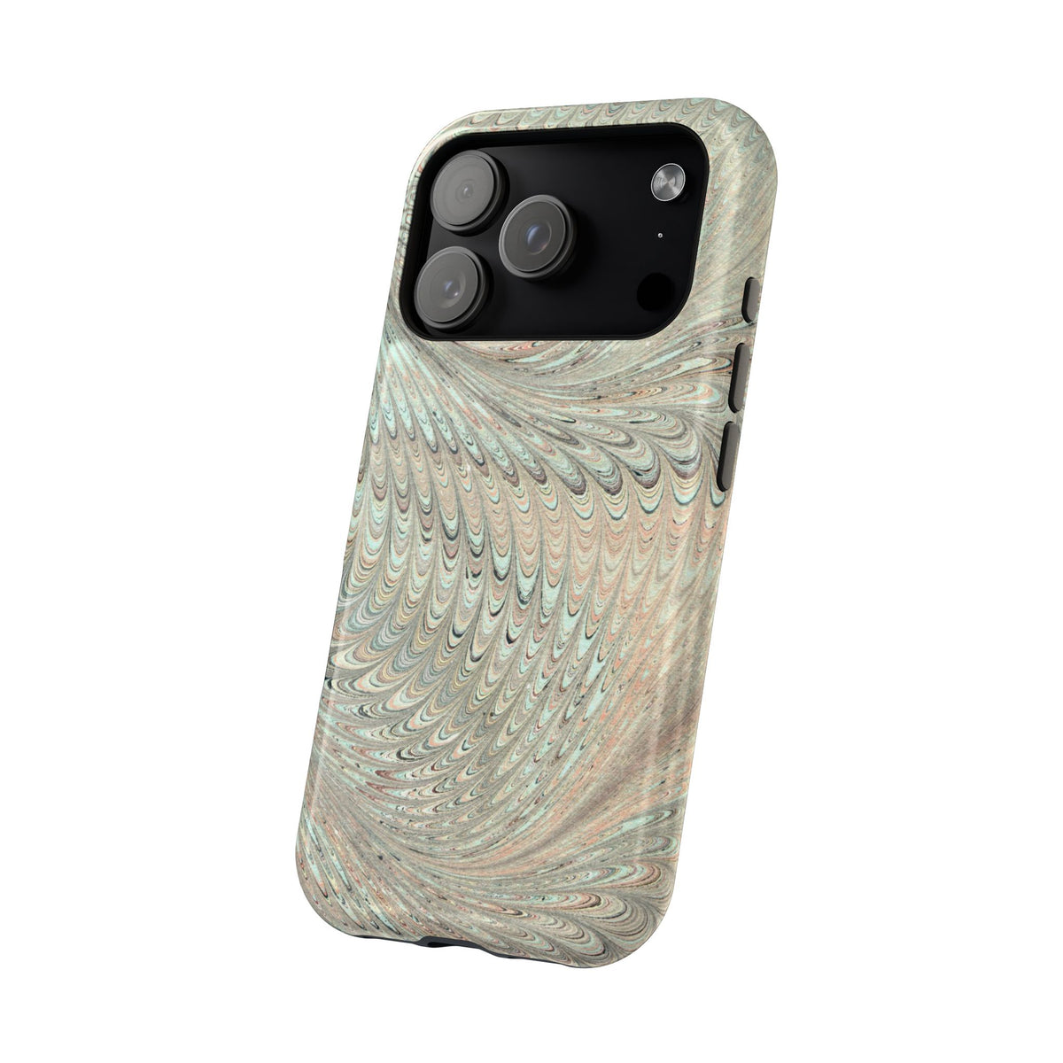 Mag Safe Italian Marble - Green Mint Dual Layer Phone Case