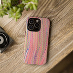Pink Pastels Feather Marbled Vintage Design iPhone 16 + Samsung + Apple + Google - all models
