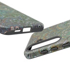 Green Peacock Marbled Phone Case — "Tough Cases" Ultra-Tough Protective Cover