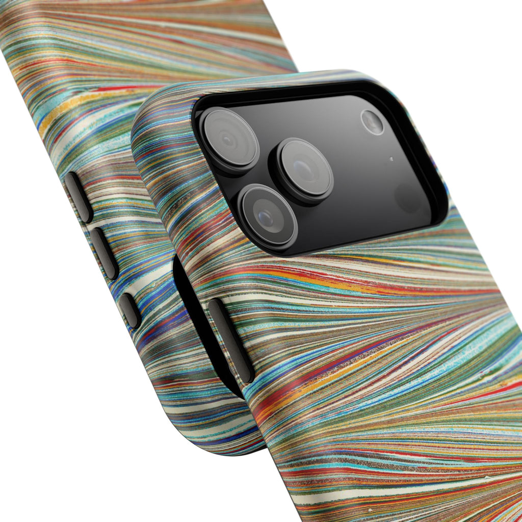 Traditional Hand-Marbled Florentine Multi-Colored Dual Layer Phone Case