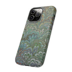 Green Peacock Marbled Phone Case — "Tough Cases" Ultra-Tough Protective Cover
