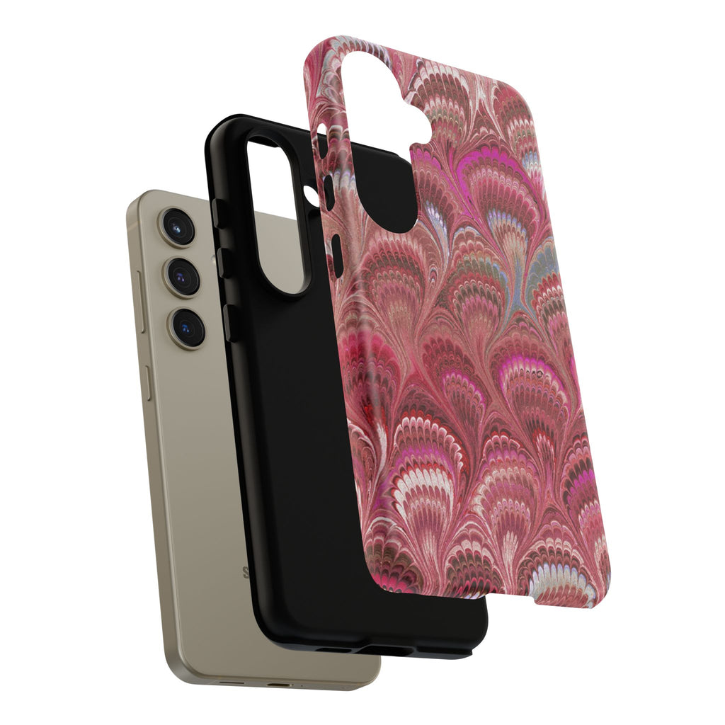 Shades of Pink Marbled Phone Case — Tough Protective Phone Cover