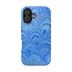 Blue Marbled Swirl Phone Case - Dual Layer Case