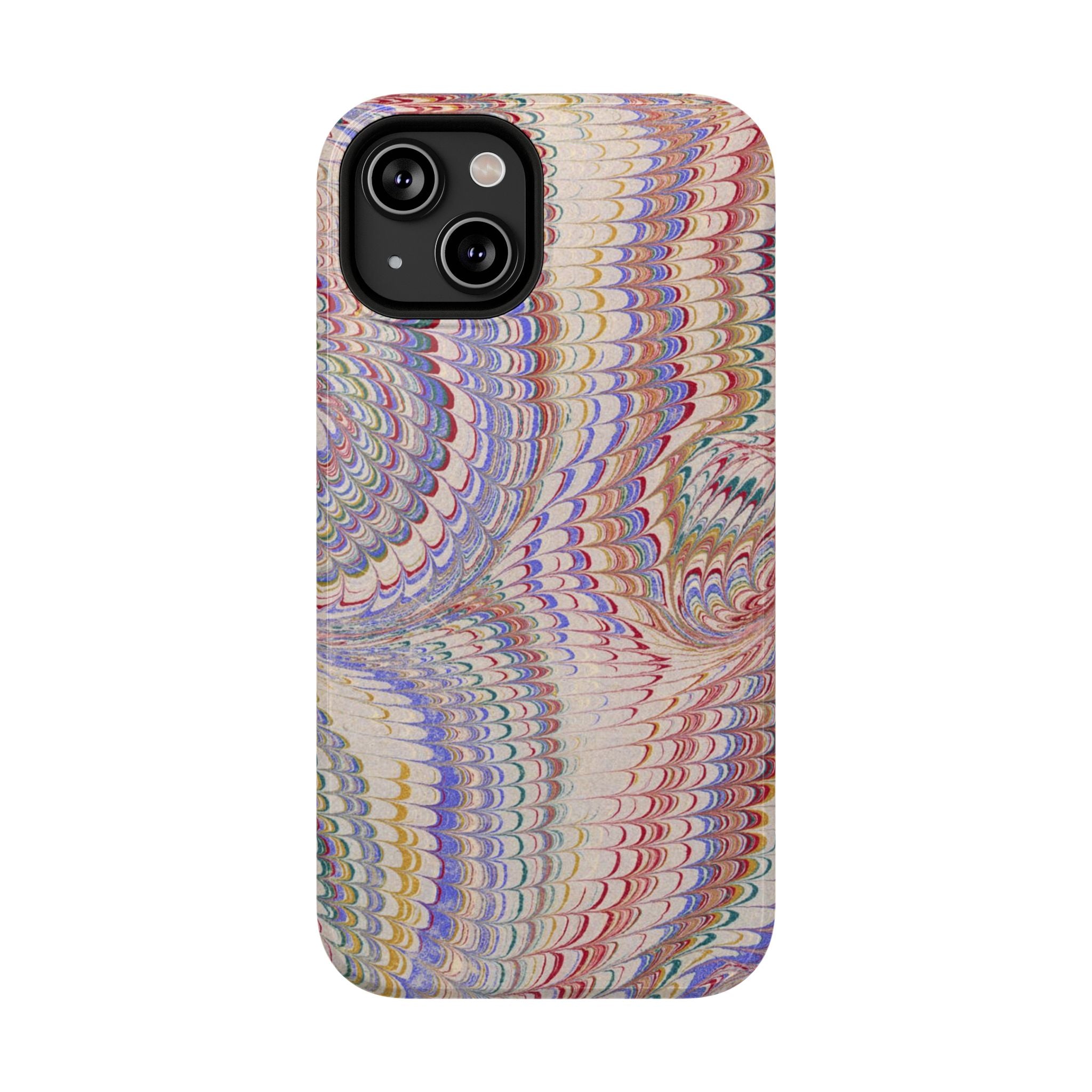 Pink and Lavender Pastel Italian Vintage Feathered Design iPhone17 + Many Makes and Models of Phone Cases