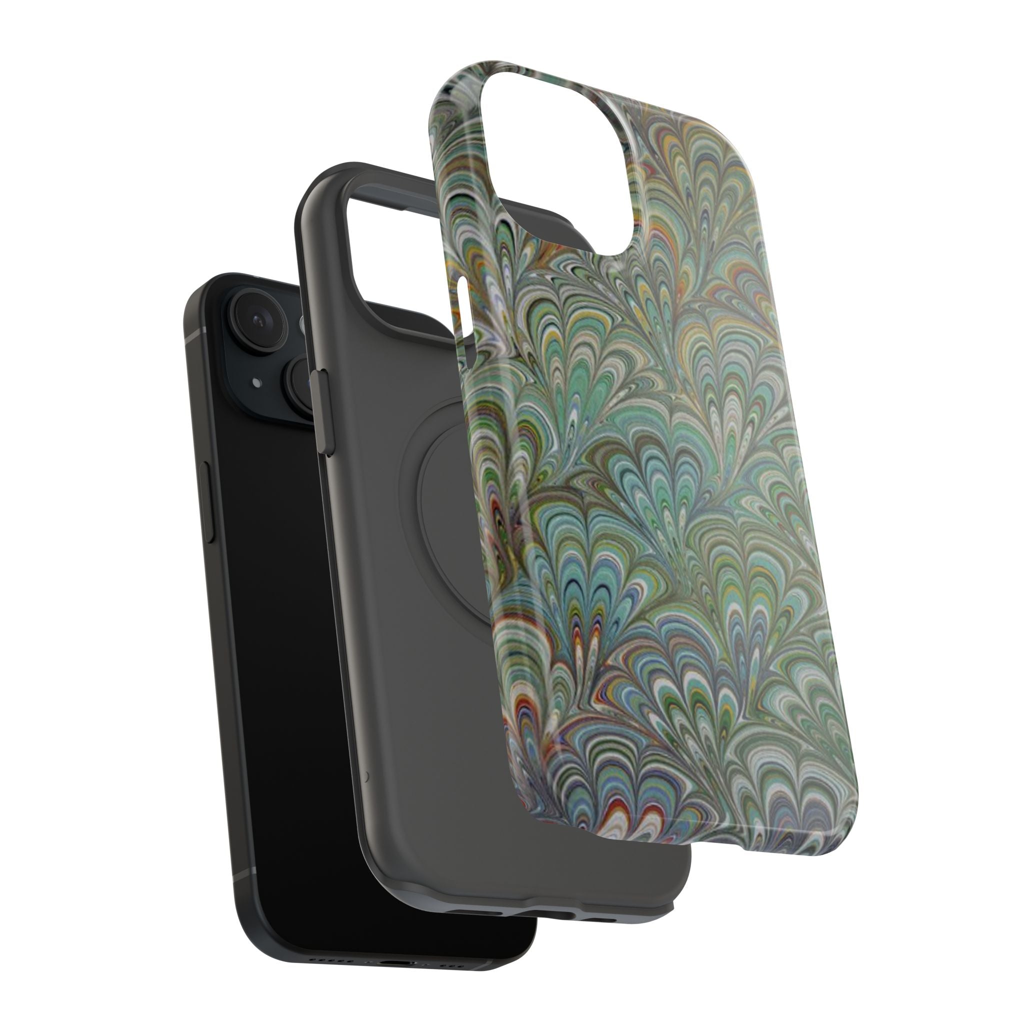 Italian Peacock Green Highly Durable Phone Case for Apple + Samsung