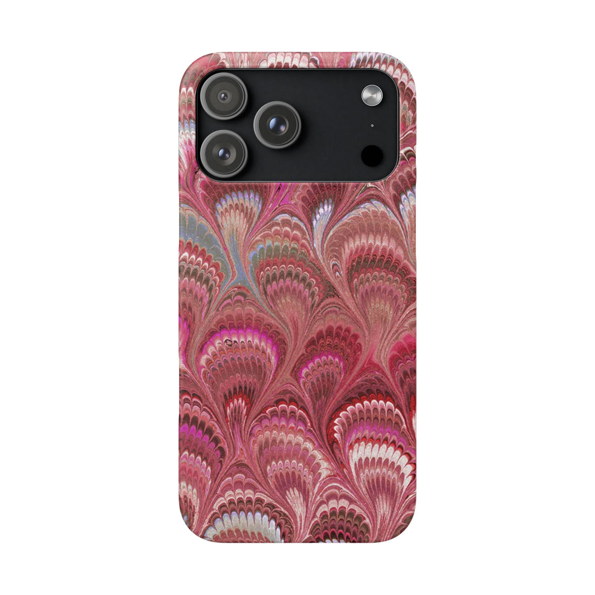 Pretty In Pink, Blush, Rose - Italian Feather Marble Design Phone Case