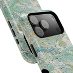 Mint Green Marbled Swirl Phone Case - Dual Layer
