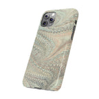 Mint + Green Italian Marbled Phone Case, Mag Safe