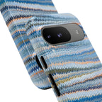 Blue Marbled Phone Cases iPhone + Samsung - all models, Vintage Marbled Design - Tough Cases