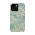 Mint Green Marbled Swirl Phone Case - Dual Layer