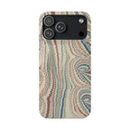 Beige Marbled Swirl Phone Case - Single Layer Slim Case