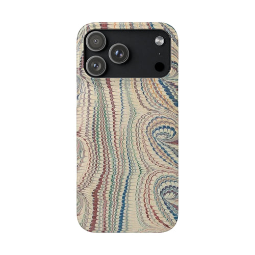 Beige Marbled Swirl Phone Case - Single Layer Slim Case