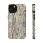 Italian Beige & Blue Marble Phone Case — Impact-Resistant Durable Case for Apple & Samsung