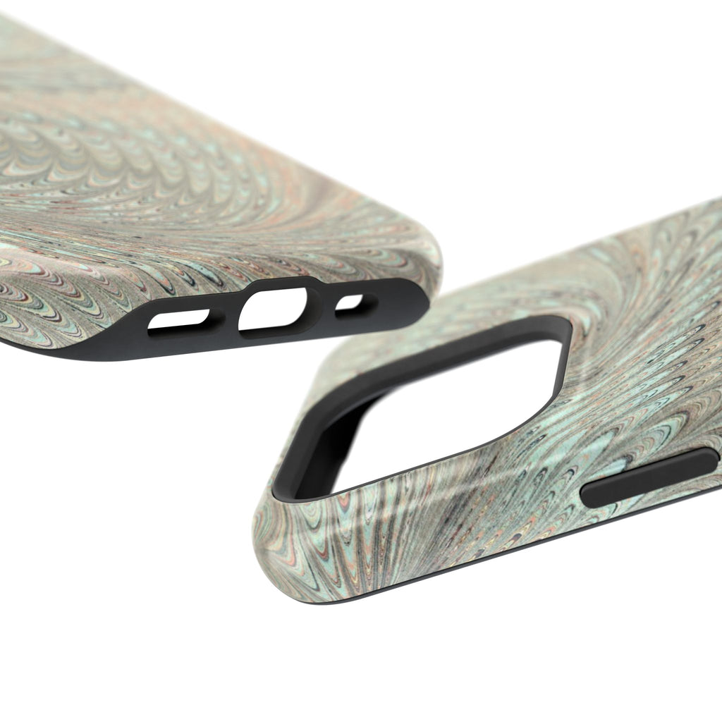 Mag Safe Italian Marble - Green Mint Dual Layer Phone Case