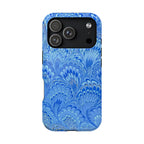 Blue Marbled Swirl Phone Case - Dual Layer Case