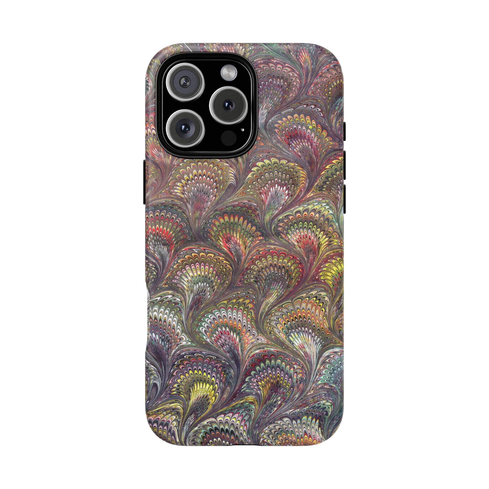 Vintage Chevron Marbled Pattern - Multi-Color Phone Case