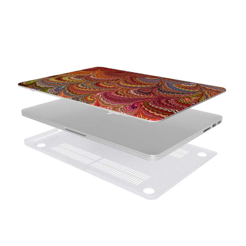 Marbled Red MacBook Cover Case / Protective Cover