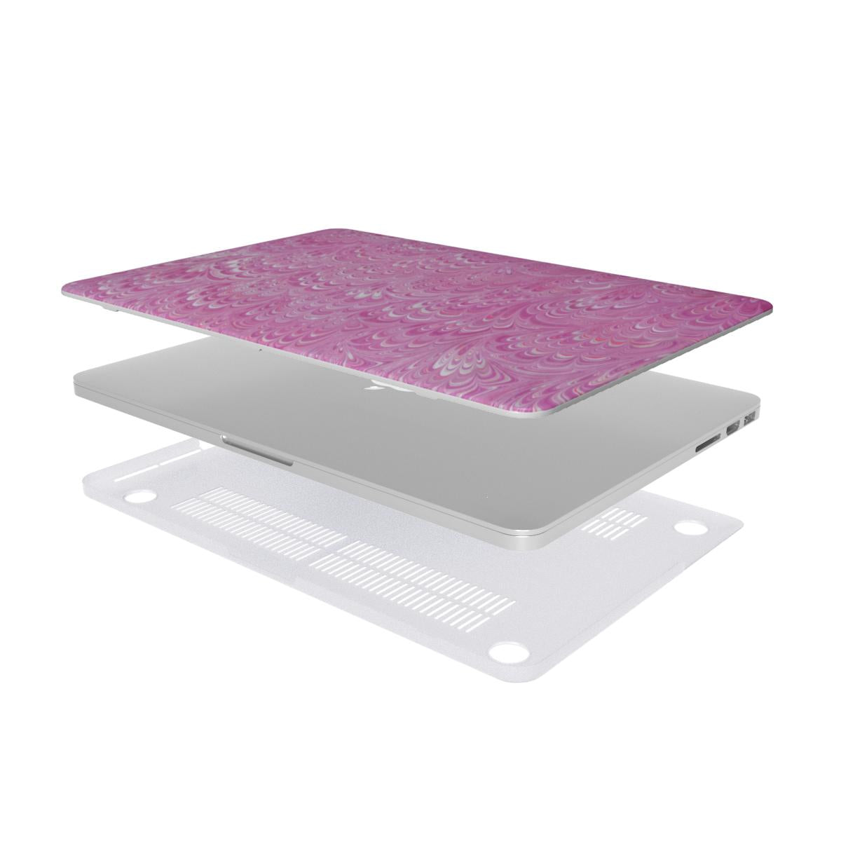 Pink Feather Marble MacBook Cover Case / Protective Cover