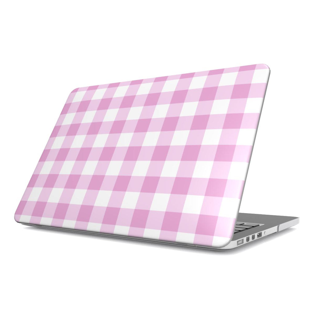 Pink and White Gingham MacBook Cover Case / Protective Cover