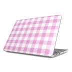 Pink and White Gingham MacBook Cover Case / Protective Cover