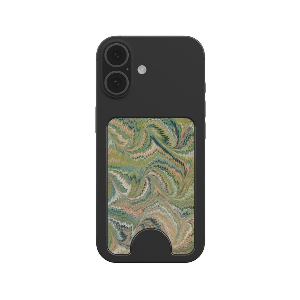 Green Swirl Magnetic Wallet Phone Accessory