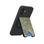 Green Swirl Magnetic Wallet Phone Accessory