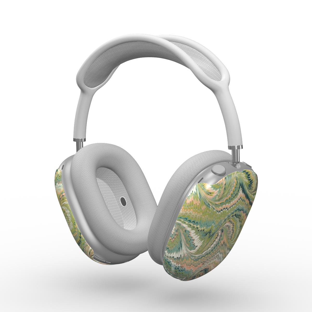 Apple AirPods Max Tough Case with Vintage Green Swirls