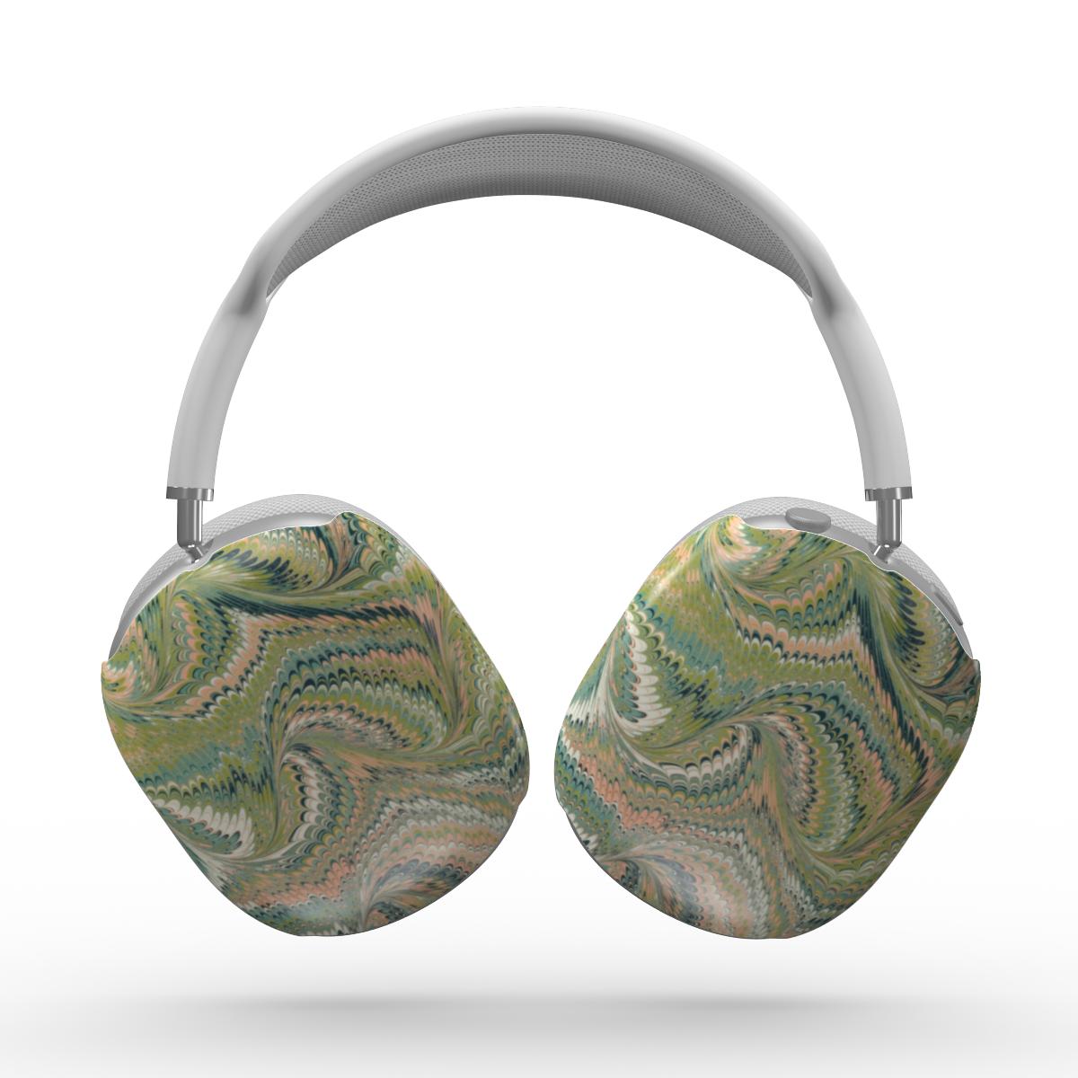 Apple AirPods Max Tough Case with Vintage Green Swirls