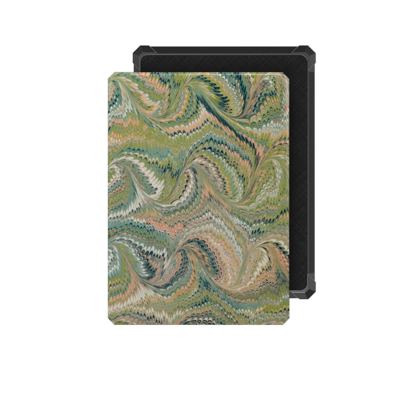 Green Florence Swirl Marbled Kindle Case