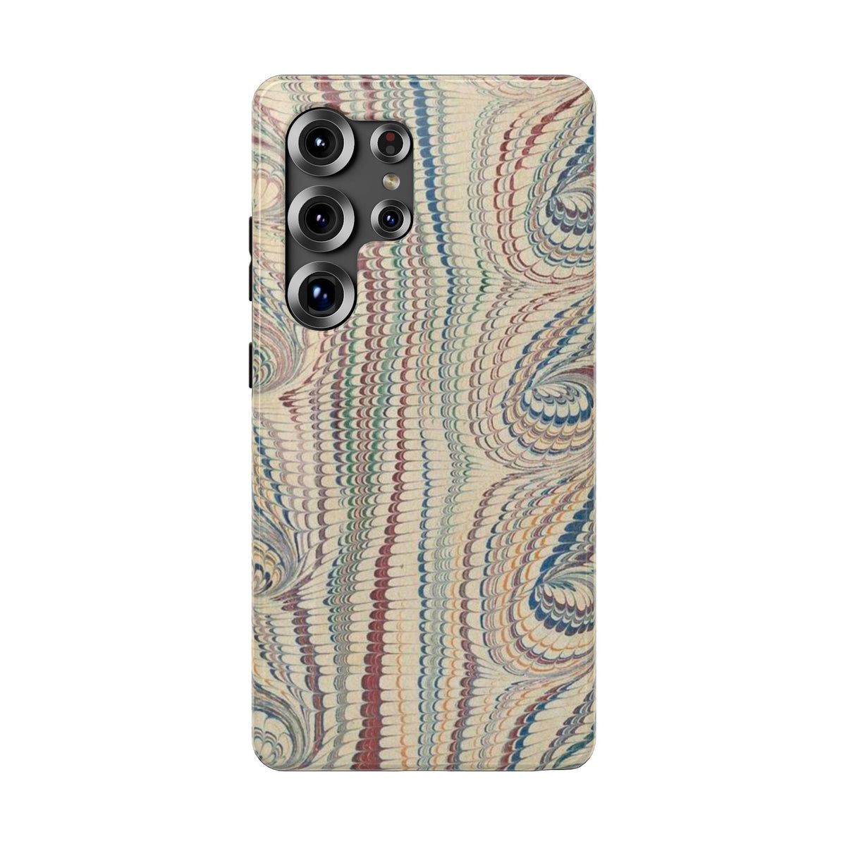 Italian Beige & Blue Marble Phone Case - Dual Layer Case - Impact-Resistant Durable Case for Apple & Samsung