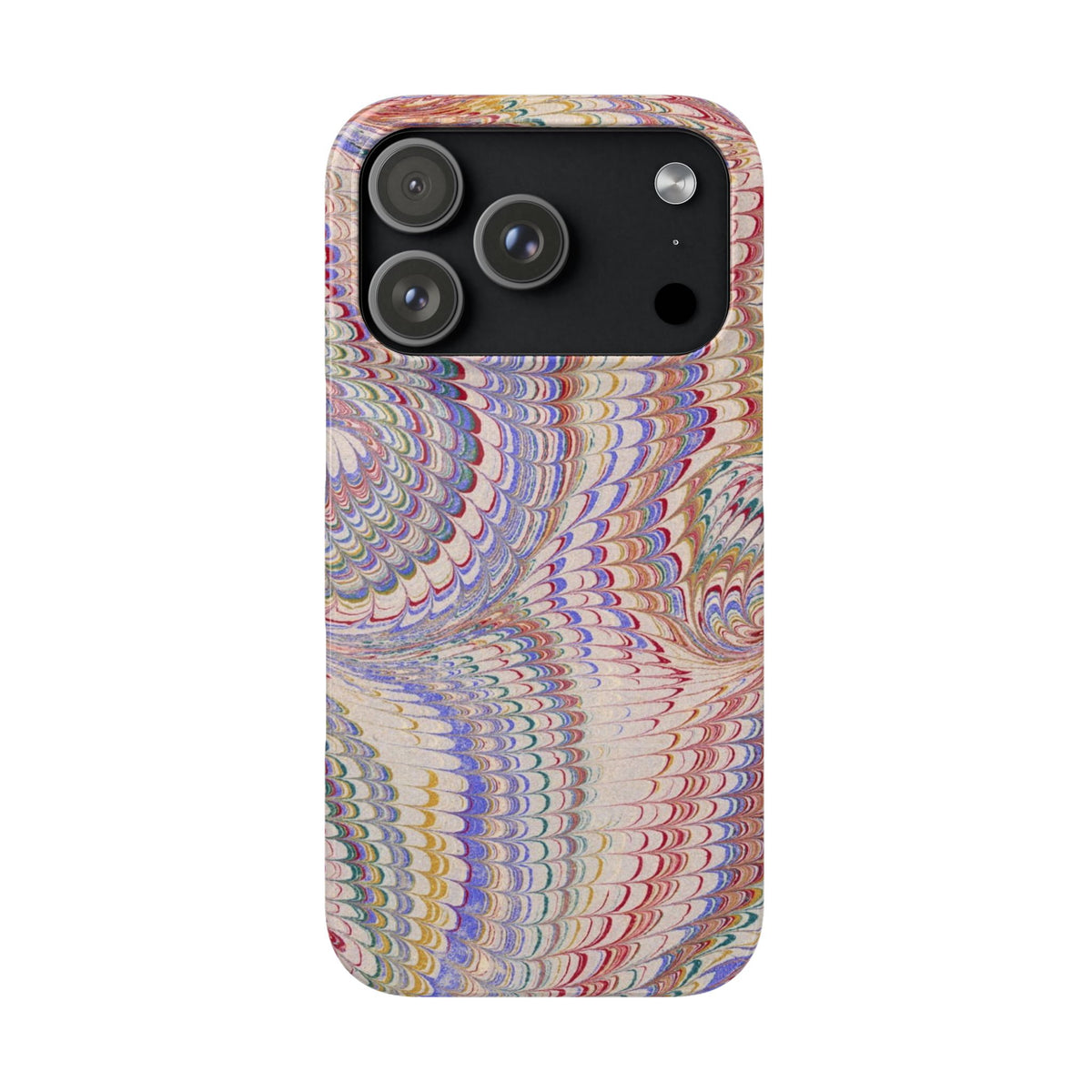 Pink and Lavender Marbled Swirl Phone Case - Single Layer Slim Case